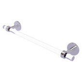 Clearview Collection 18'' Towel Bar with Smooth Accent in Satin Chrome, 22'' W x 2-5/8'' D x 3-13/16'' H