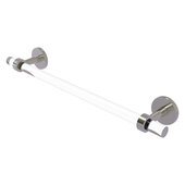  Clearview Collection 18'' Towel Bar with Smooth Accent in Satin Nickel, 22'' W x 2-5/8'' D x 3-13/16'' H