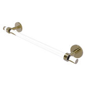 Clearview Collection 18'' Towel Bar with Smooth Accent in Unlacquered Brass, 22'' W x 2-5/8'' D x 3-13/16'' H