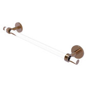  Clearview Collection 24'' Towel Bar with Smooth Accent in Brushed Bronze, 28'' W x 2-5/8'' D x 3-13/16'' H