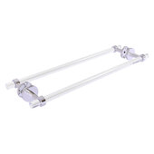  Clearview Collection 24'' Back to Back Shower Door Towel Bar with Smooth Accent in Polished Chrome, 28'' W x 8-5/8'' D x 2-5/8'' H