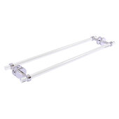  Clearview Collection 30'' Back to Back Shower Door Towel Bar with Smooth Accent in Polished Chrome, 34'' W x 8-5/8'' D x 2-5/8'' H