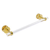  Clearview Collection 18'' Shower Door Towel Bar with Smooth Accent in Polished Brass, 22'' W x 5-1/8'' D x 2-5/8'' H