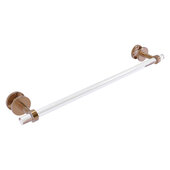  Clearview Collection 24'' Shower Door Towel Bar with Smooth Accent in Brushed Bronze, 28'' W x 5-1/8'' D x 2-5/8'' H
