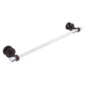  Clearview Collection 24'' Shower Door Towel Bar with Smooth Accent in Venetian Bronze, 28'' W x 5-1/8'' D x 2-5/8'' H