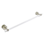  Clearview Collection 30'' Shower Door Towel Bar with Smooth Accent in Polished Nickel, 34'' W x 5-1/8'' D x 2-5/8'' H
