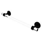  Clearview Collection 18'' Towel Bar with Dotted Accents in Matte Black, 22'' W x 2-5/8'' D x 3-13/16'' H