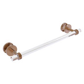 Clearview Collection 18'' Shower Door Towel Bar with Dotted Accents in Brushed Bronze, 22'' W x 5-1/8'' D x 2-5/8'' H