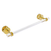  Clearview Collection 18'' Shower Door Towel Bar with Dotted Accents in Polished Brass, 22'' W x 5-1/8'' D x 2-5/8'' H