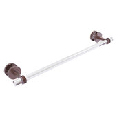  Clearview Collection 24'' Shower Door Towel Bar with Dotted Accents in Antique Copper, 28'' W x 5-1/8'' D x 2-5/8'' H
