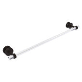  Clearview Collection 30'' Shower Door Towel Bar with Dotted Accents in Oil Rubbed Bronze, 34'' W x 5-1/8'' D x 2-5/8'' H