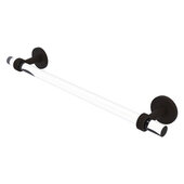  Clearview Collection 24'' Towel Bar with Grooved Accents in Oil Rubbed Bronze, 28'' W x 2-5/8'' D x 3-13/16'' H