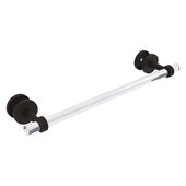  Clearview Collection 18'' Shower Door Towel Bar with Grooved Accents in Oil Rubbed Bronze, 22'' W x 5-1/8'' D x 2-5/8'' H