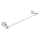 Clearview Collection 24'' Shower Door Towel Bar with Grooved Accents in Polished Chrome, 28'' W x 5-1/8'' D x 2-5/8'' H