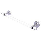  Clearview Collection 18'' Towel Bar with Twisted Accents in Satin Chrome, 22'' W x 2-5/8'' D x 3-13/16'' H