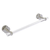  Clearview Collection 18'' Shower Door Towel Bar with Twisted Accents in Satin Nickel, 22'' W x 5-1/8'' D x 2-5/8'' H