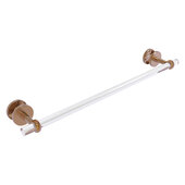  Clearview Collection 24'' Shower Door Towel Bar with Twisted Accents in Brushed Bronze, 28'' W x 5-1/8'' D x 2-5/8'' H