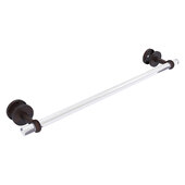  Clearview Collection 24'' Shower Door Towel Bar with Twisted Accents in Venetian Bronze, 28'' W x 5-1/8'' D x 2-5/8'' H