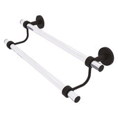  Clearview Collection 18'' Double Towel Bar with Smooth Accent in Oil Rubbed Bronze, 22'' W x 5-1/2'' D x 7-5/8'' H
