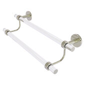  Clearview Collection 18'' Double Towel Bar with Smooth Accent in Polished Nickel, 22'' W x 5-1/2'' D x 7-5/8'' H