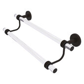  Clearview Collection 18'' Double Towel Bar with Dotted Accents in Oil Rubbed Bronze, 22'' W x 5-1/2'' D x 7-5/8'' H