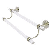  Clearview Collection 18'' Double Towel Bar with Dotted Accents in Polished Nickel, 22'' W x 5-1/2'' D x 7-5/8'' H