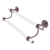  Clearview Collection 24'' Double Towel Bar with Dotted Accents in Antique Copper, 28'' W x 5-1/2'' D x 7-5/8'' H
