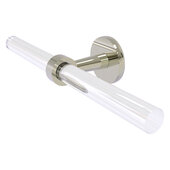  Clearview Collection 2-Arm Guest Towel Holder with Smooth Accent in Polished Nickel, 18'' W x 3-7/8'' D x 2-5/8'' H