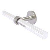 Clearview Collection 2-Arm Guest Towel Holder with Smooth Accent in Satin Nickel, 18'' W x 3-7/8'' D x 2-5/8'' H