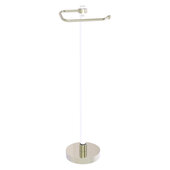  Clearview Collection Euro Style Free Standing Toilet Paper Holder with Smooth Accent in Polished Nickel, 7-5/8'' W x 6-1/8'' D x 25-13/16'' H