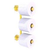  Dottingham Collection 3-Roll Reserve Roll Toilet Paper Holder in Polished Brass, 2-3/16'' W x 7-1/4'' D x 13-5/8'' H