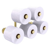  Dottingham Collection 5-Roll Reserve Roll Toilet Paper Holder in Satin Brass, 14-1/2'' W x 7-5/16'' D x 7-5/16'' H
