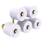  Dottingham Collection 5-Roll Reserve Roll Toilet Paper Holder in Unlacquered Brass, 14-1/2'' W x 7-5/16'' D x 7-5/16'' H