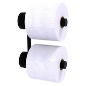  Dottingham Collection 2-Roll Reserve Roll Toilet Paper Holder in Matte Black, 6-1/4'' W x 2-1/4'' D x 7-3/4'' H