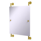  Dottingham Collection Rectangular Frameless Rail Mounted Mirror in Polished Brass, 21'' W x 3-13/16'' D x 33'' H