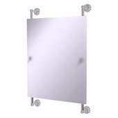  Dottingham Collection Rectangular Frameless Rail Mounted Mirror in Polished Chrome, 21'' W x 3-13/16'' D x 33'' H
