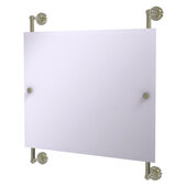  Dottingham Collection Landscape Rectangular Frameless Rail Mounted Mirror in Polished Nickel, 26'' W x 3-13/16'' D x 29'' H