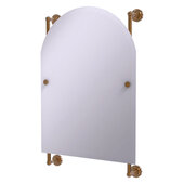 Dottingham Collection Arched Top Frameless Rail Mounted Mirror in Brushed Bronze, 21'' W x 3-13/16'' D x 32'' H