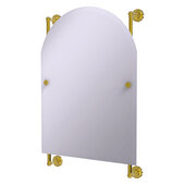  Dottingham Collection Arched Top Frameless Rail Mounted Mirror in Polished Brass, 21'' W x 3-13/16'' D x 32'' H