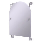  Dottingham Collection Arched Top Frameless Rail Mounted Mirror in Satin Chrome, 21'' W x 3-13/16'' D x 32'' H
