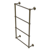  Dottingham Collection 4-Tier 24'' Ladder Towel Bar with Smooth Accent in Antique Brass, 26-5/16'' W x 5-5/16'' D x 34-3/16'' H