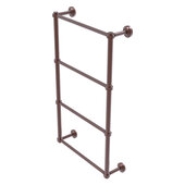  Dottingham Collection 4-Tier 24'' Ladder Towel Bar with Smooth Accent in Antique Copper, 26-5/16'' W x 5-5/16'' D x 34-3/16'' H