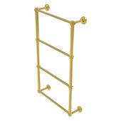  Dottingham Collection 4-Tier 24'' Ladder Towel Bar with Smooth Accent in Polished Brass, 26-5/16'' W x 5-5/16'' D x 34-3/16'' H