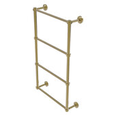  Dottingham Collection 4-Tier 24'' Ladder Towel Bar with Smooth Accent in Unlacquered Brass, 26-5/16'' W x 5-5/16'' D x 34-3/16'' H