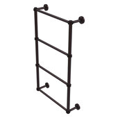  Dottingham Collection 4-Tier 24'' Ladder Towel Bar with Dotted Detail in Antique Bronze, 26-5/16'' W x 5-5/16'' D x 34-3/16'' H