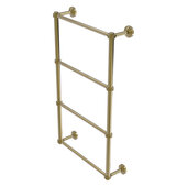  Dottingham Collection 4-Tier 24'' Ladder Towel Bar with Dotted Detail in Unlacquered Brass, 26-5/16'' W x 5-5/16'' D x 34-3/16'' H