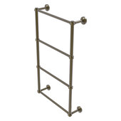  Dottingham Collection 4-Tier 24'' Ladder Towel Bar with Grooved Detail in Antique Brass, 26-5/16'' W x 5-5/16'' D x 34-3/16'' H