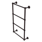  Dottingham Collection 4-Tier 24'' Ladder Towel Bar with Grooved Detail in Antique Bronze, 26-5/16'' W x 5-5/16'' D x 34-3/16'' H