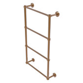  Dottingham Collection 4-Tier 24'' Ladder Towel Bar with Grooved Detail in Brushed Bronze, 26-5/16'' W x 5-5/16'' D x 34-3/16'' H
