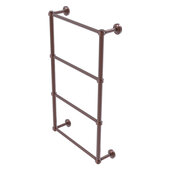 Dottingham Collection 4-Tier 24'' Ladder Towel Bar with Grooved Detail in Antique Copper, 26-5/16'' W x 5-5/16'' D x 34-3/16'' H